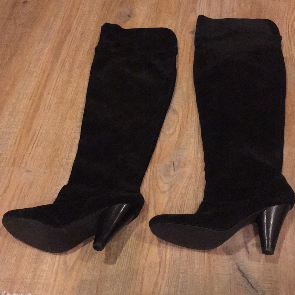 Suede over the knee boots